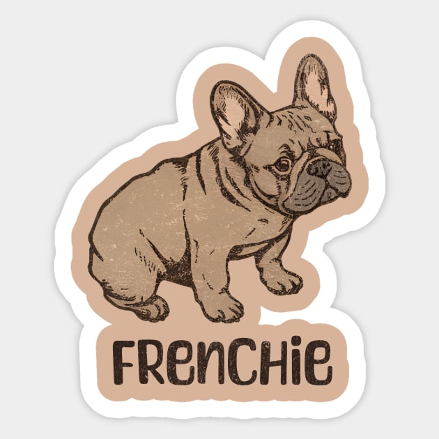 French Bulldog "Frenchie" Graphic Sticker by DonWillisJrArt